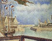 Georges Seurat The Sunday of Port en bessin oil on canvas